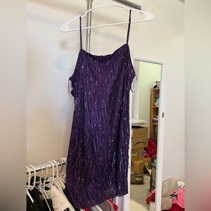 Trixxi Deep Purple Sequin Dress